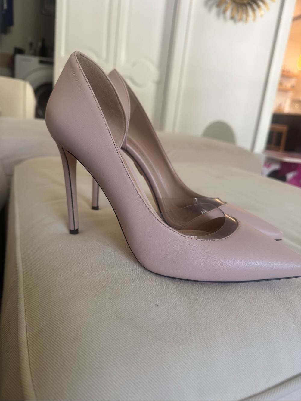 Tamara Mellon Powder Pink Pointed Stiletto Pump